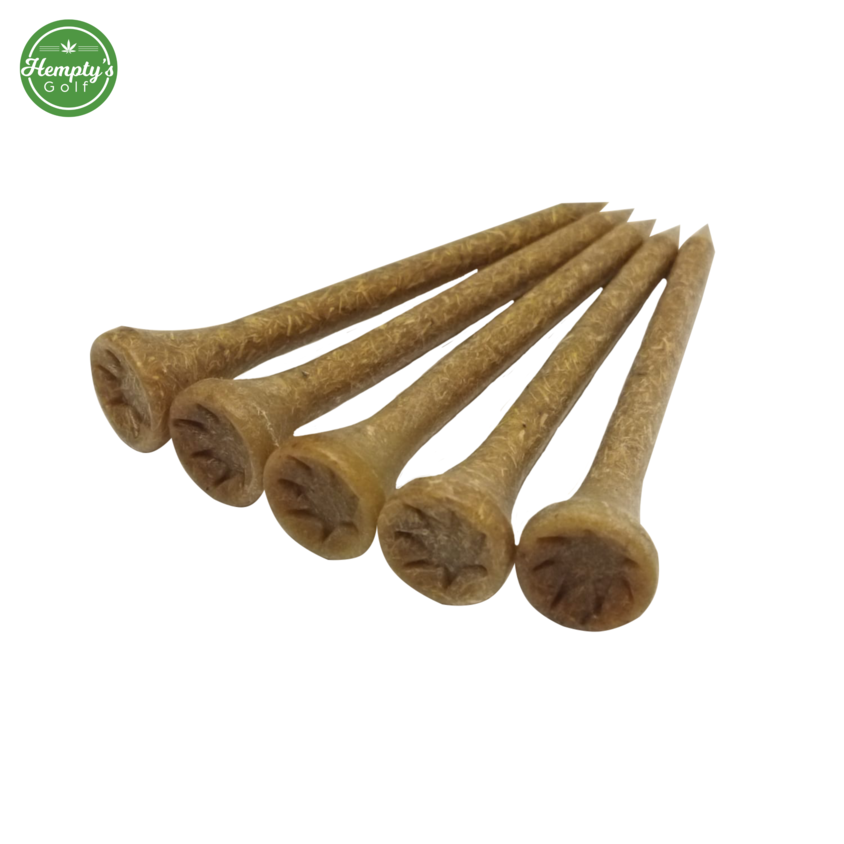 Hempty's Golf® 5 Pack Hemp Golf Tee B1G1 ( 2 Packs Total )