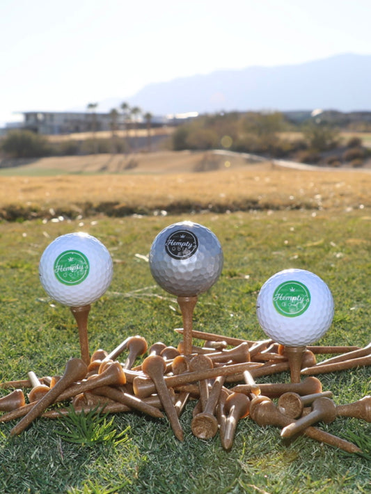 Pre Order Hempty's Golf® Premium Ball + Hemp Tees Set