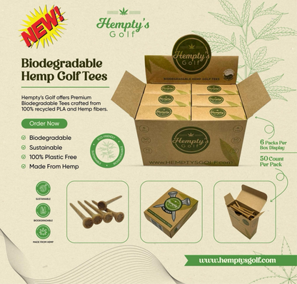 Hemp Golf Tee Full Box 300 cnt