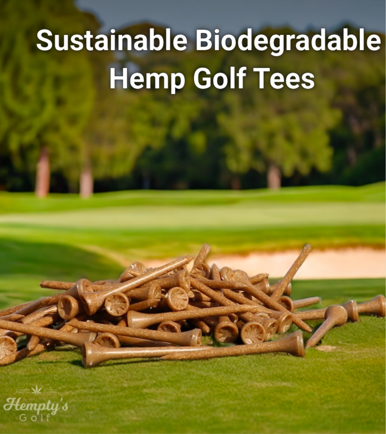 Pre Order Hempty's Golf® Premium Ball + Hemp Tees Set