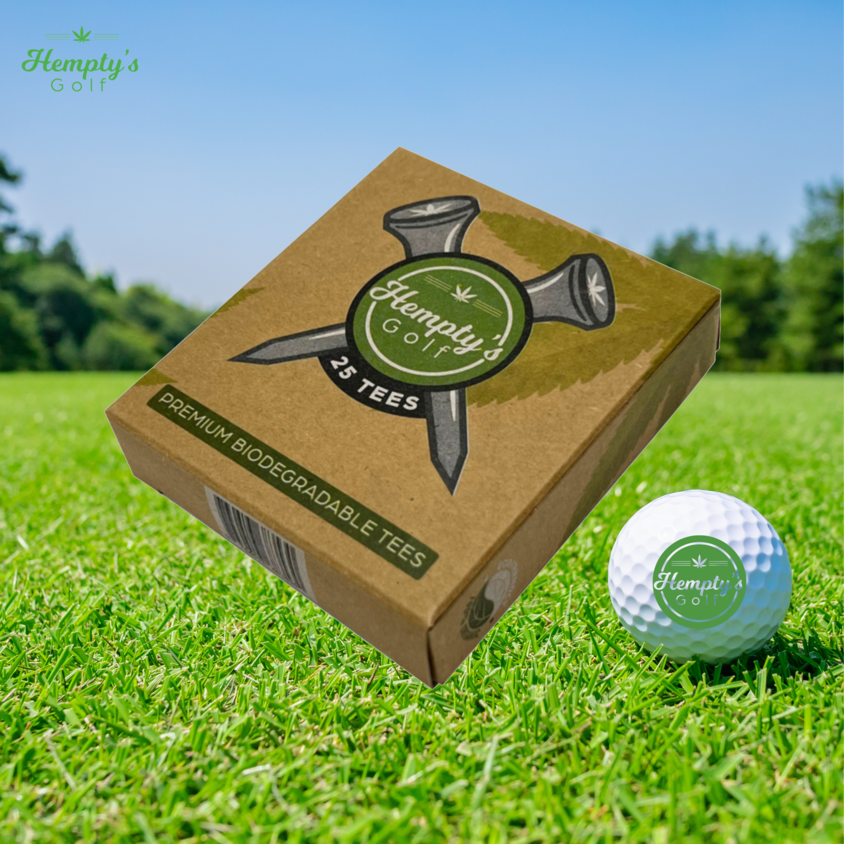 Hempty's Golf® 25 Pack Hemp Golf Tee