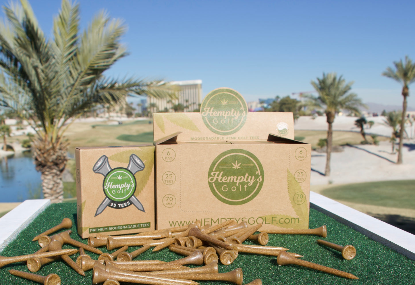 Hemp Golf Tee Full Box 300 cnt